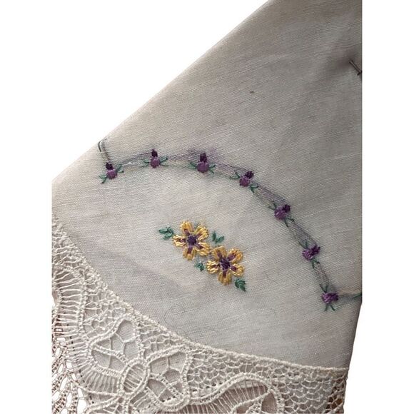 Antique 1919 Set Of 3 Dutch Art Deco Deadstock Handkerchief in Original Box - Picture 12 of 14